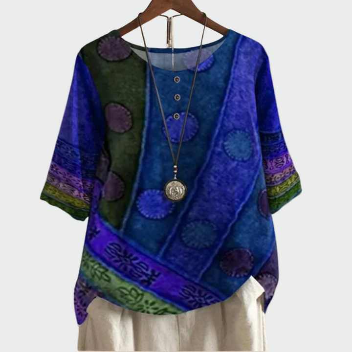 Mekana majica s umjetničkim uzorkom