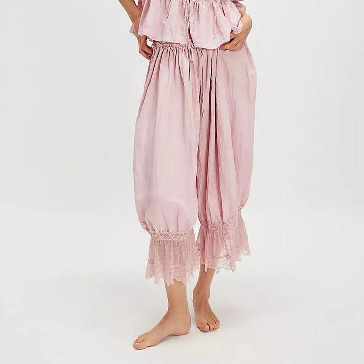 Boho hlače s čipkom