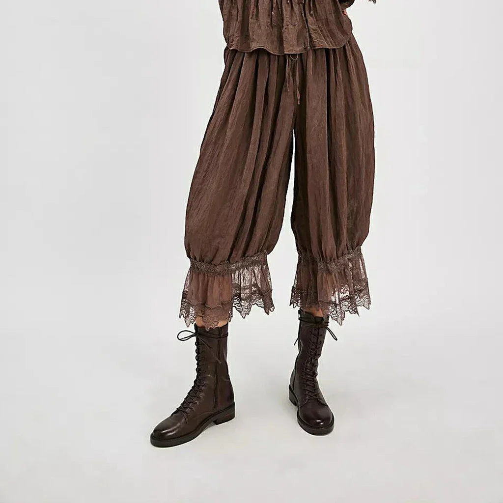 Boho hlače s čipkom