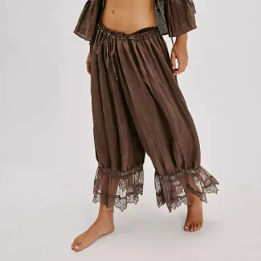 Boho hlače s čipkom