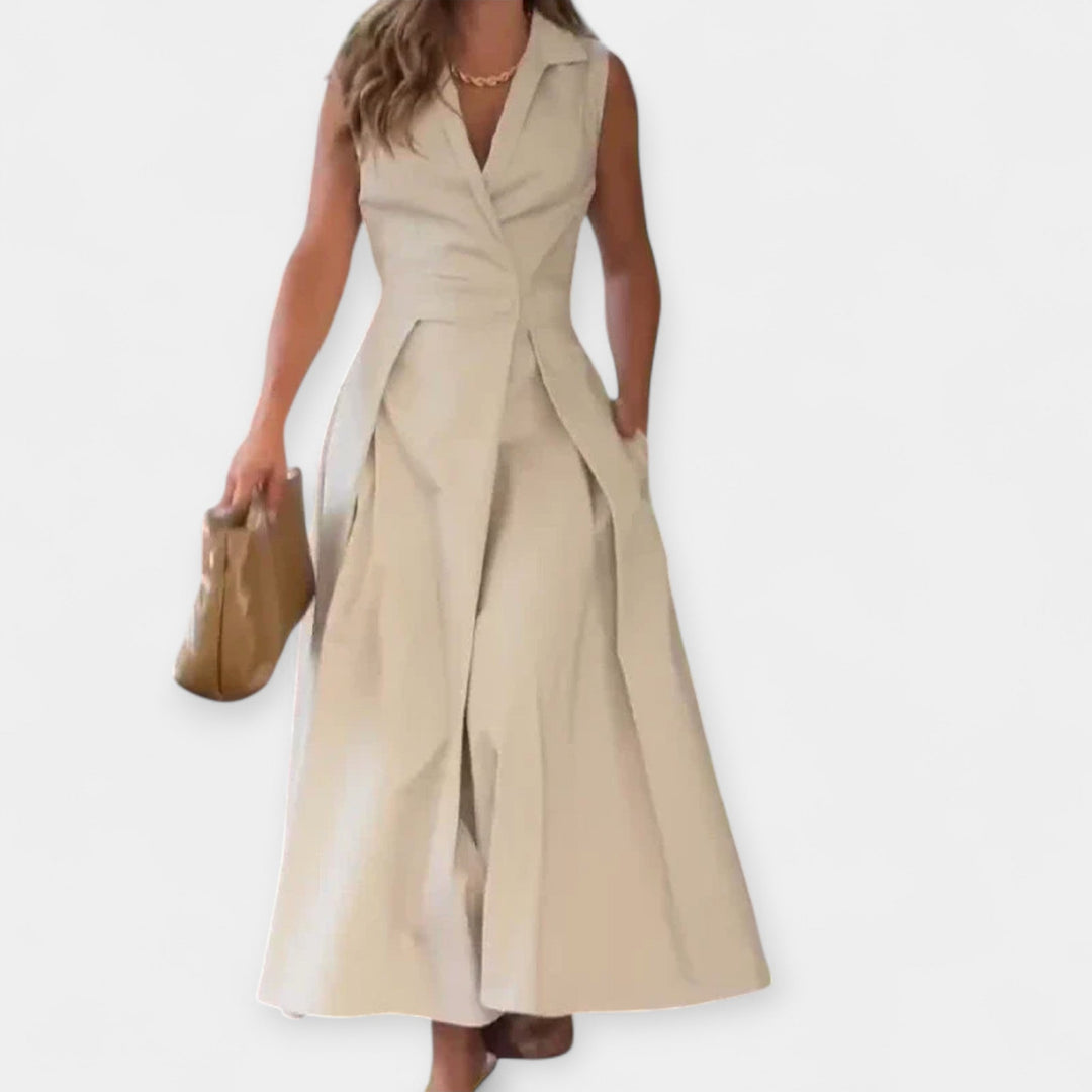 Srednje haljina s ovratnikom