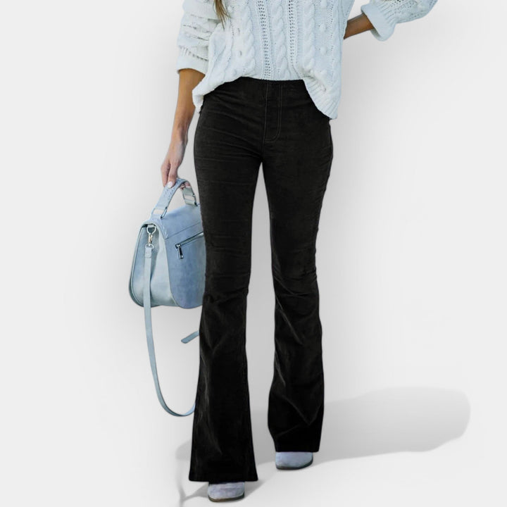 Visokodržačne hlače s širokim nogavicama