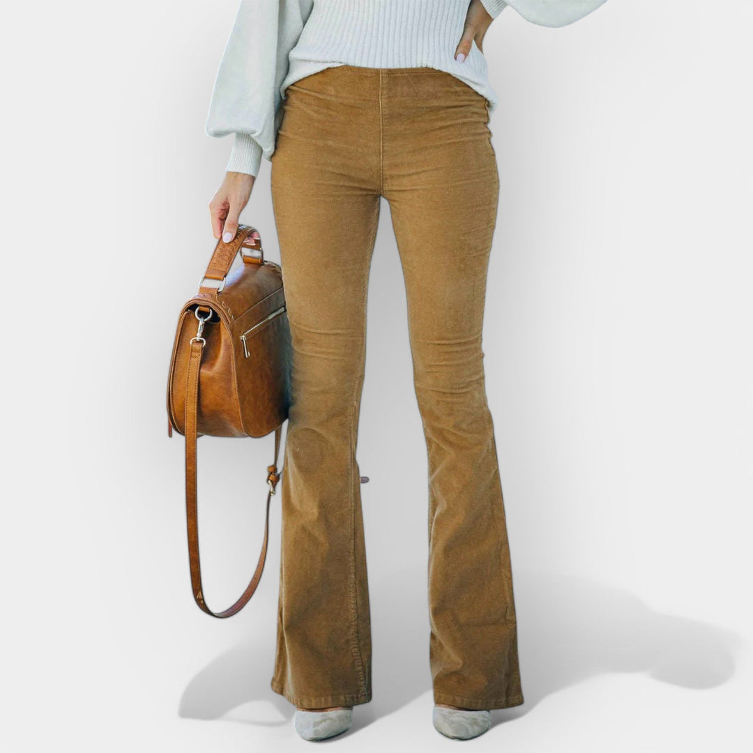 Visokodržačne hlače s širokim nogavicama