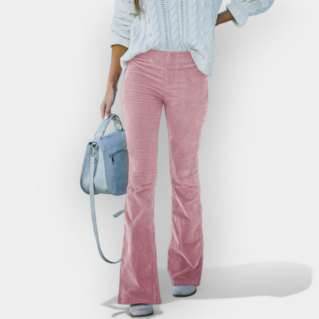 Visokodržačne hlače s širokim nogavicama