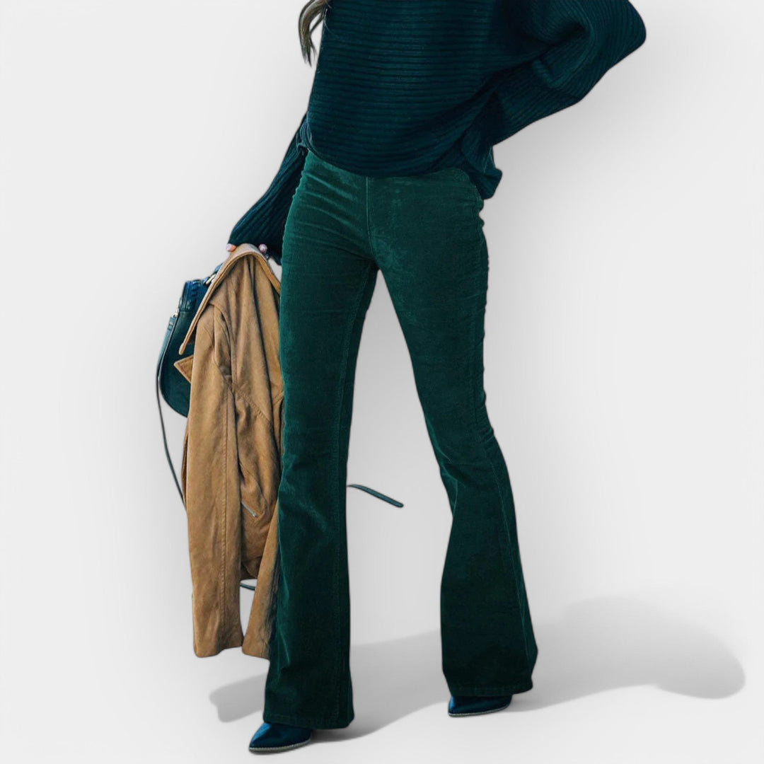 Visokodržačne hlače s širokim nogavicama