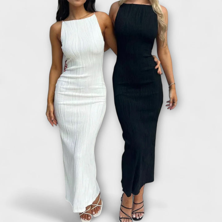 Elegantno dužno bez rukava haljina