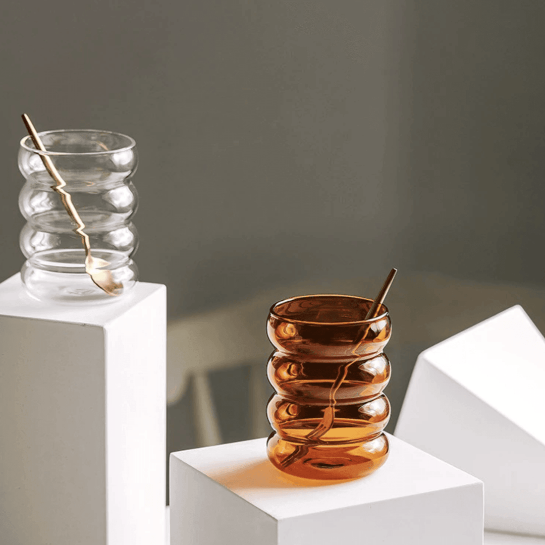 Žive čaše za piće od mjehurićnog stakla