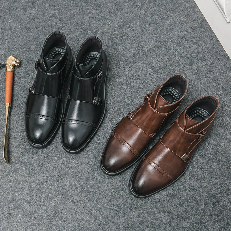 Parker | Dvostruke Monk-strap čizme od umjetne kože