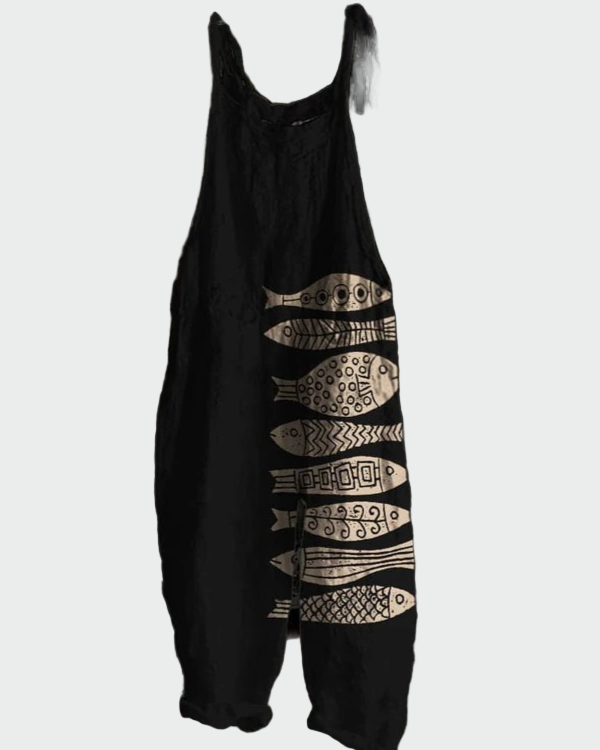 Retro cjeloviti kombinezon s cvjetnim uzorkom – Elegantan stil i udobnost