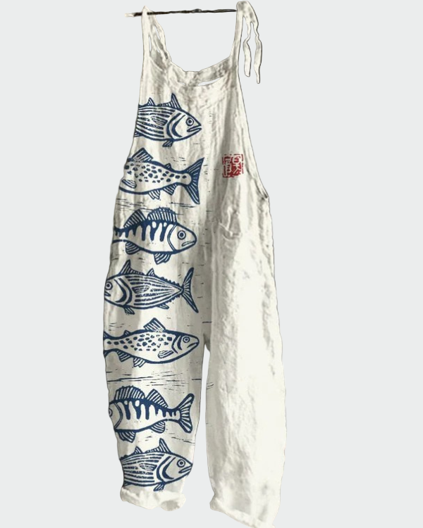 Retro cvjetna maksi kombinezon