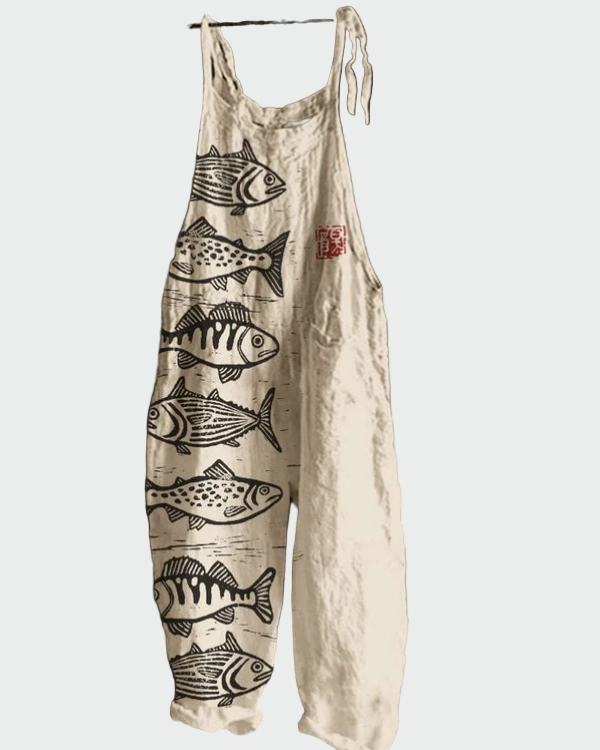 Retro cvjetna maksi kombinezon