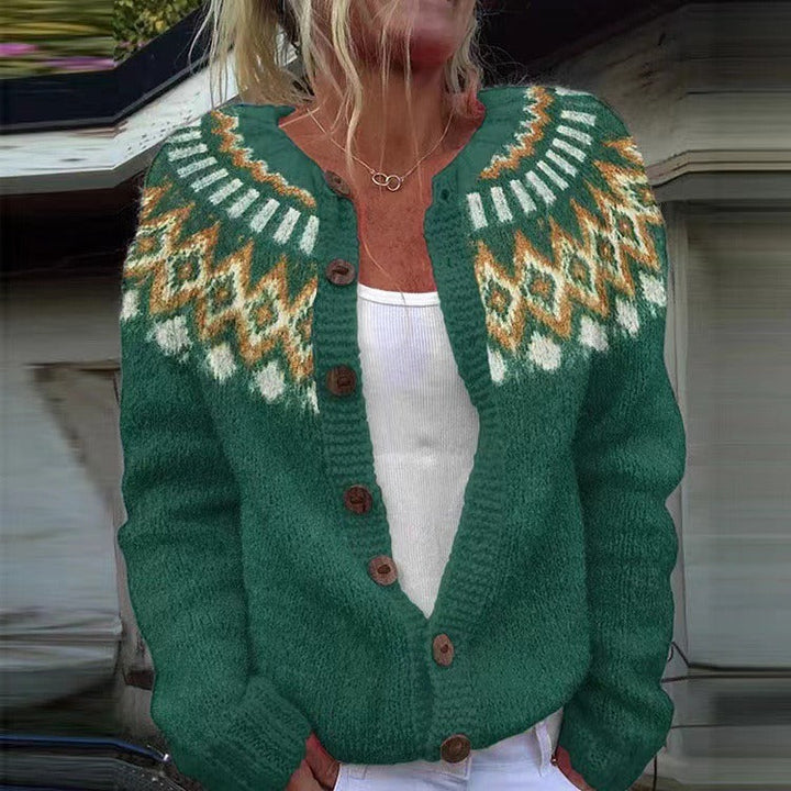 Natalia | Vintage Islandska vunena jakna