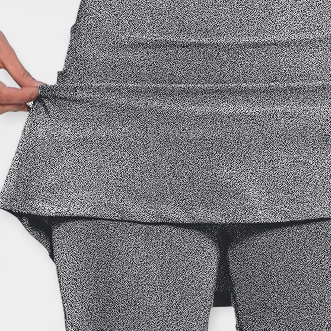 Visoki struk šorts s suknjom