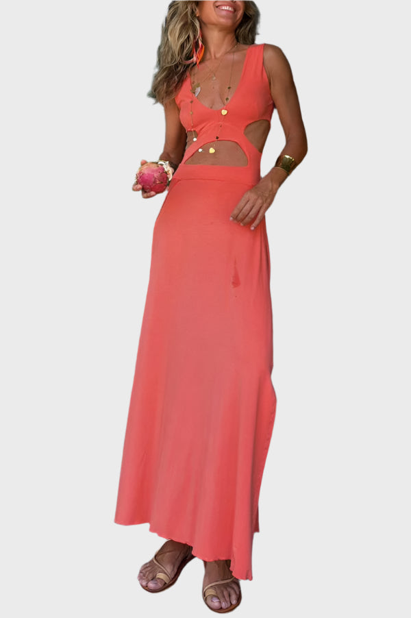 Udobna haljina s izrezom