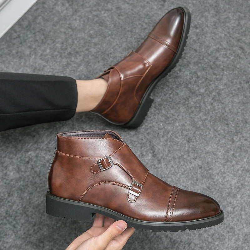 Parker | Dvostruke Monk-strap čizme od umjetne kože