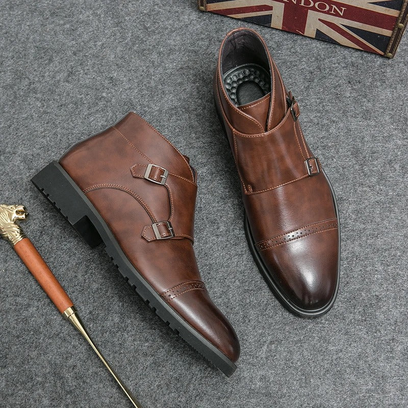 Parker | Dvostruke Monk-strap čizme od umjetne kože