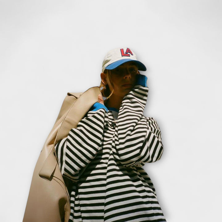 Maja - Prugasti Oversize Pulover