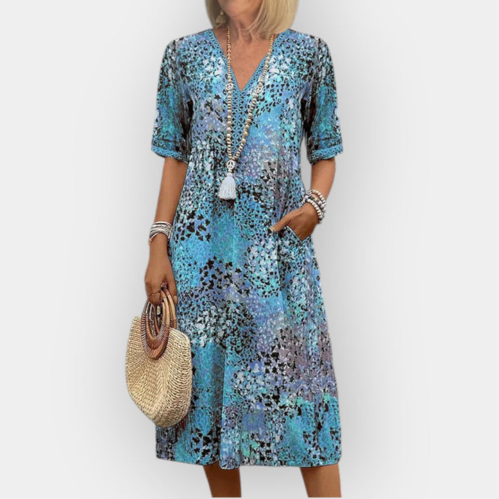 Floral midi haljina s stilom