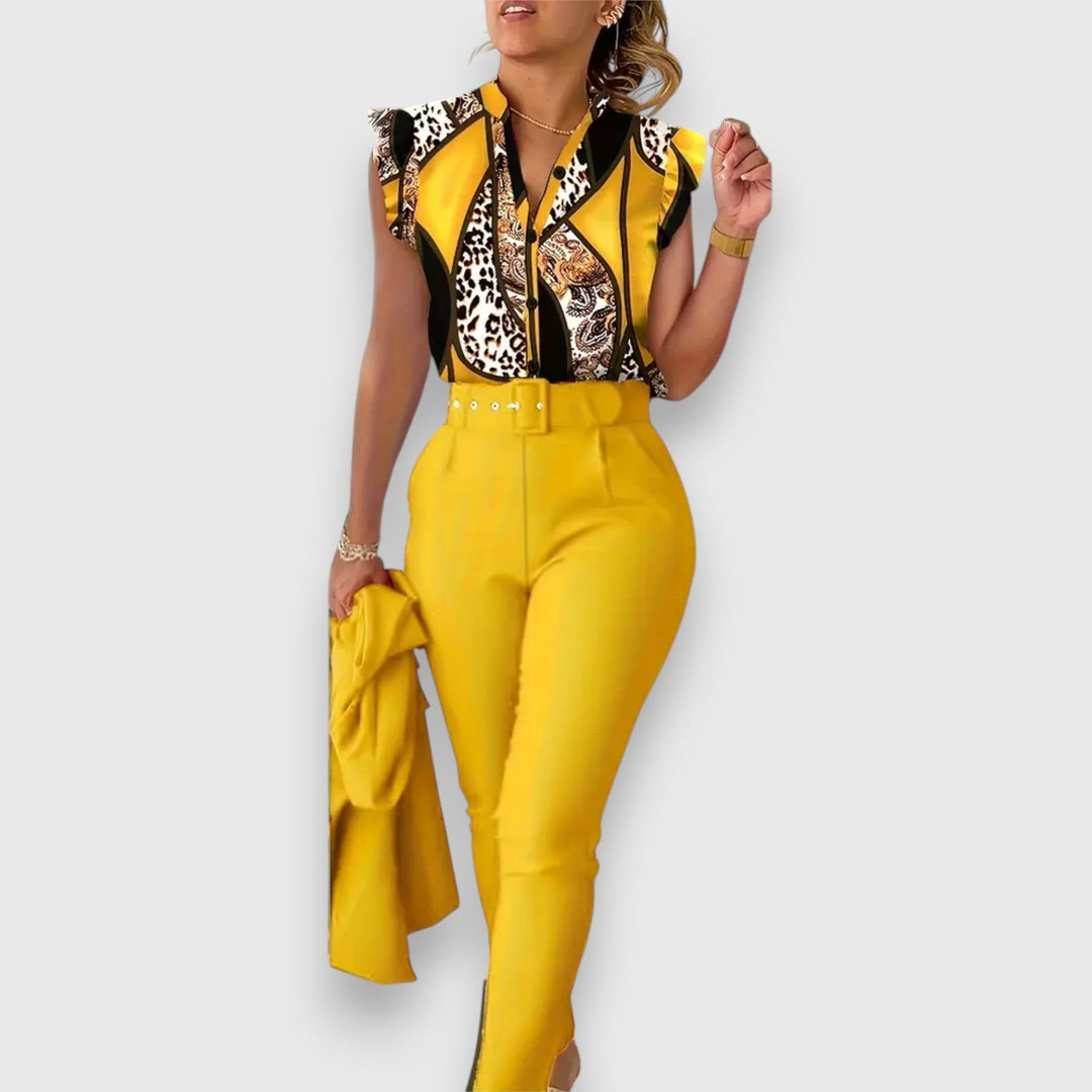 Set od dva komada s modernim uzorkom od leopard printa