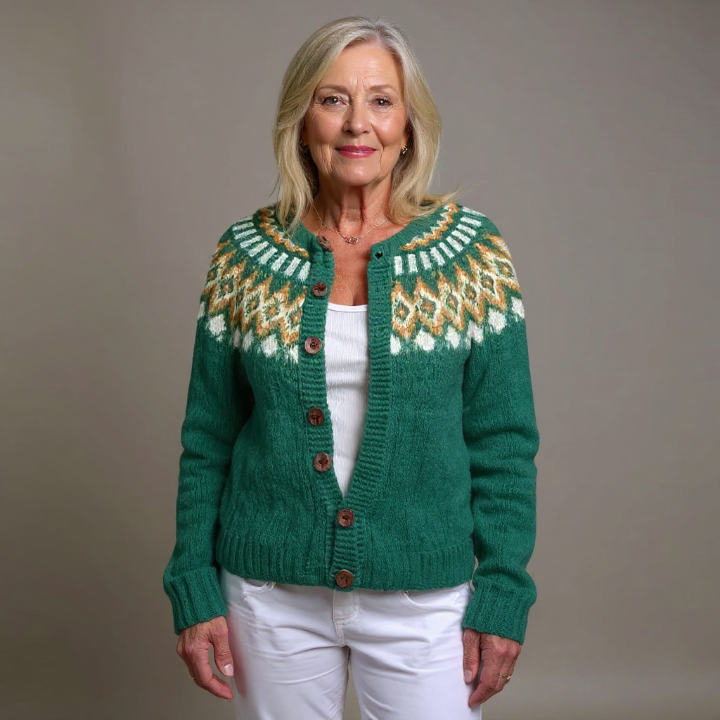 Natalia | Vintage Islandska vunena jakna