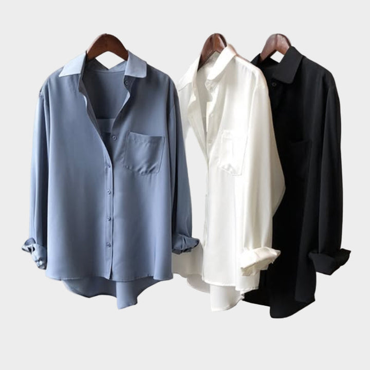 Bluzu košulja s elegantnim krojem i modernim detaljem