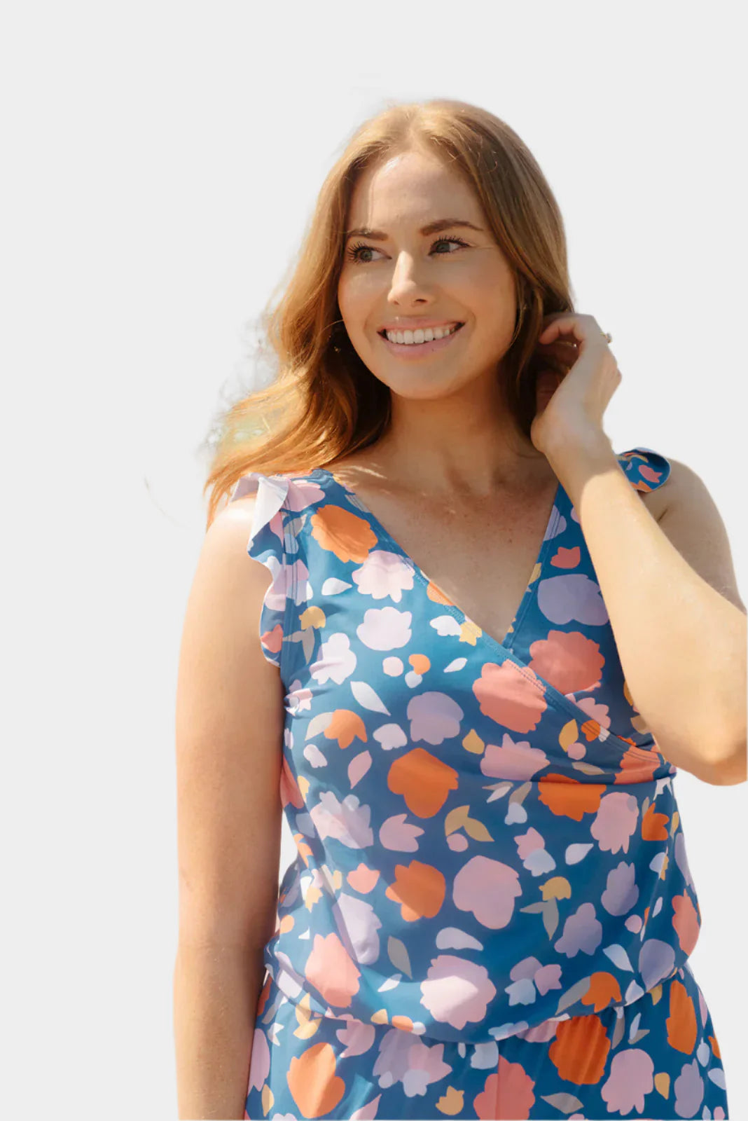 Kupaći kostim s volanom i podrškom za grudi