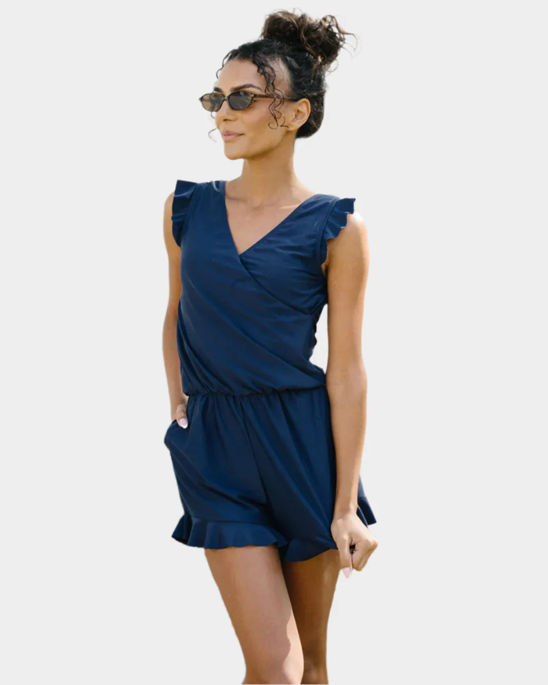 Kupaći kostim s volanom i podrškom za grudi