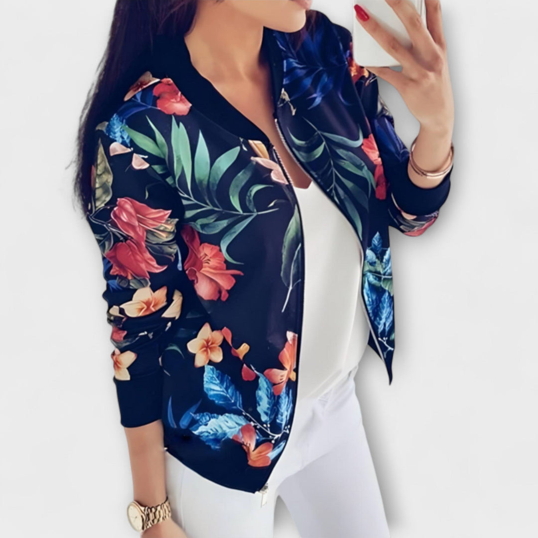 Kaelin - Elegantni bomber jakna s cvijećem
