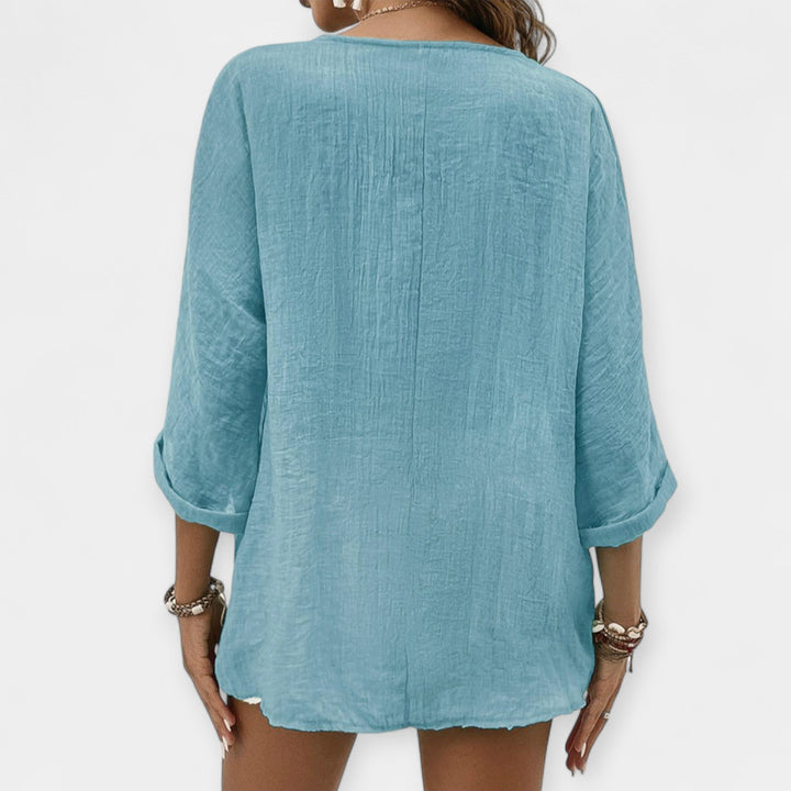 Ljetna bluza od lanenog materijala