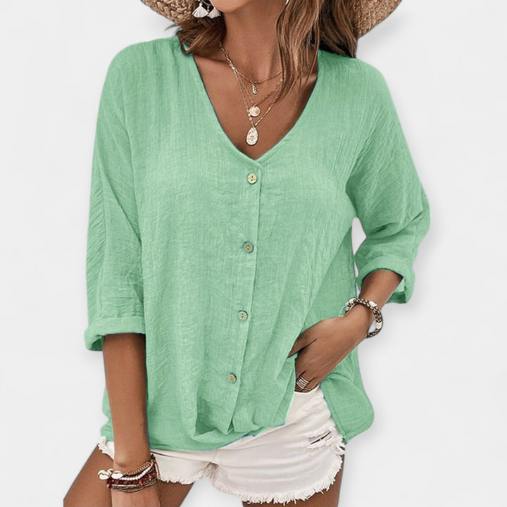 Ljetna bluza od lanenog materijala