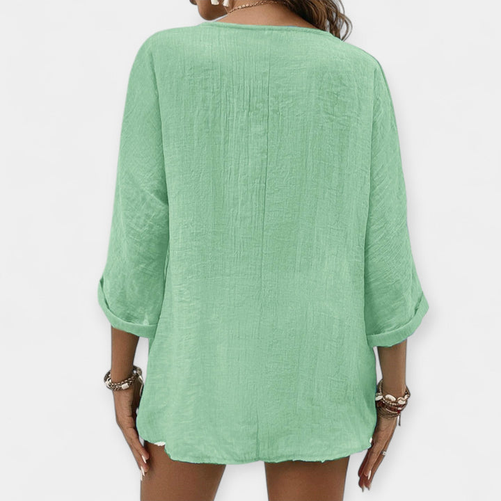 Ljetna bluza od lanenog materijala