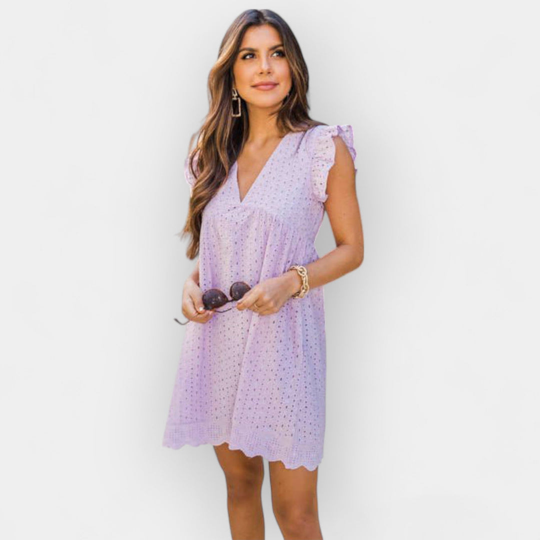 Ljetna haljina s skrivenu šorc i džepovima